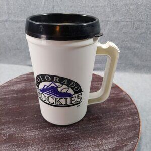Colorado Rockies Travel Mug W/ Handle & Lid